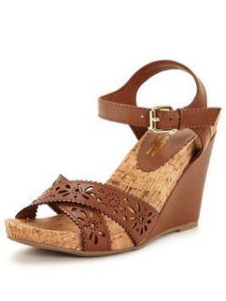 Head Over Heels Kamilla Two Strap Wedge